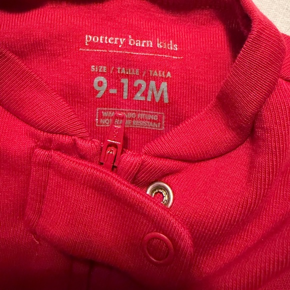 Pottery Barn Kids Red 'My First Christmas' Pajamas - Picture 2 of 2